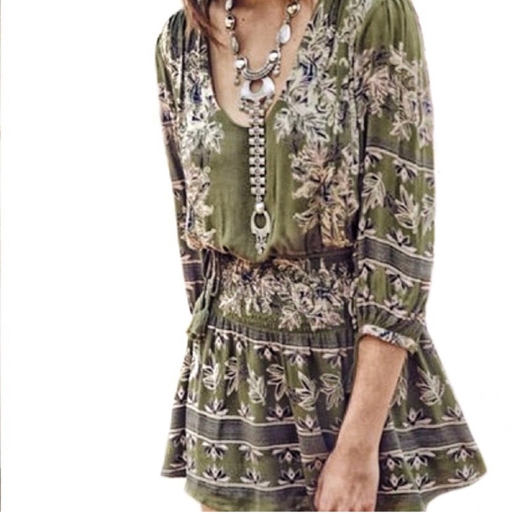 Free People Moonlight Drive Floral Mini Dress